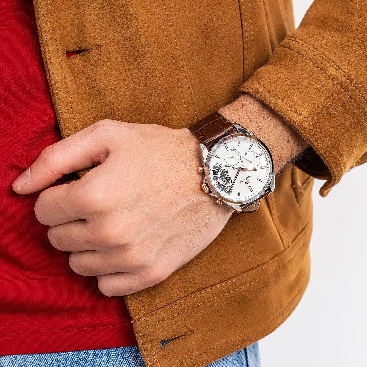 Tommy Hilfiger Quartz Multifunction Silver Dial Watch for Men - 1710450